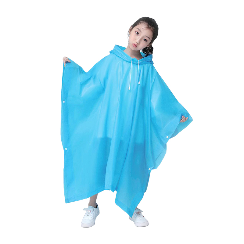 Capa de chuva infantil EVA Poncho Cartoon