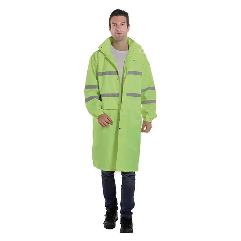 Capa de chuva Poncho de PVC com linhas refletivas