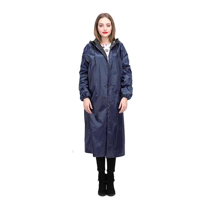 Capa de chuva Poncho de PVC longa resistente a óleo à prova d'água